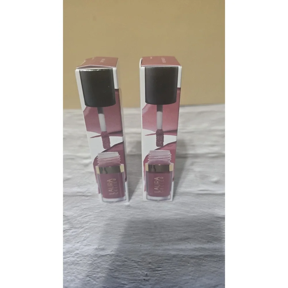 New In Box Laura Gellar Treat-N-Go Tinted Lip Oil Set Of 2 Top Tier&Runner Up